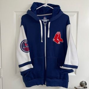 Men’s Majestic Boston Red Sox full-zip hoodie (Navy)